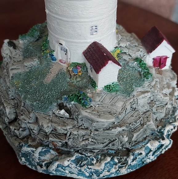 Lighthouse Music Box Plays Ebb Tide Ocean Nautical Decor - Picture 7 of 8